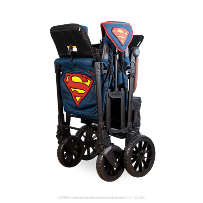 Superman W2 Luxe Pro Stroller Wagon (2 Seater)