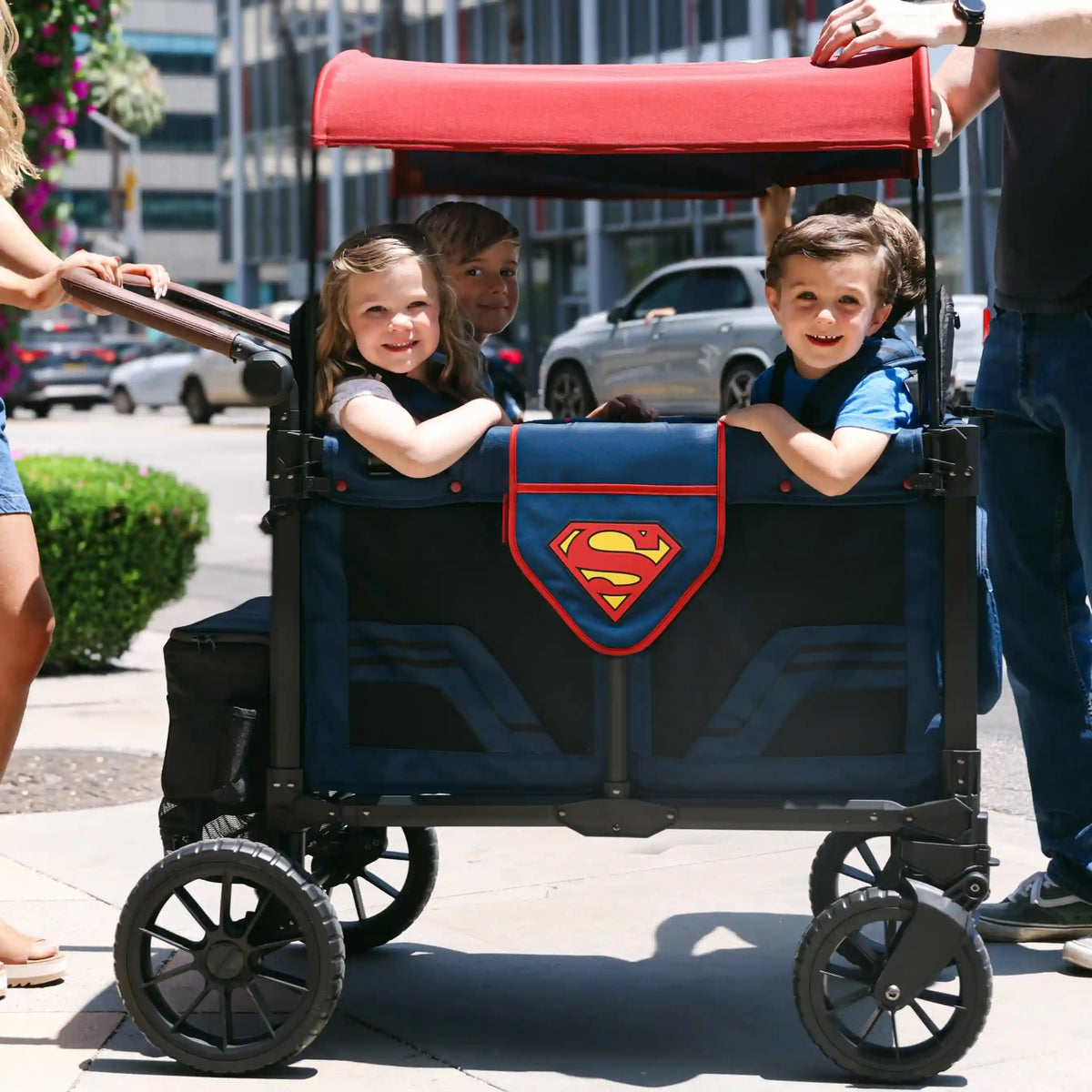 Superman W4 Luxe Pro Stroller Wagon (4-Seater)