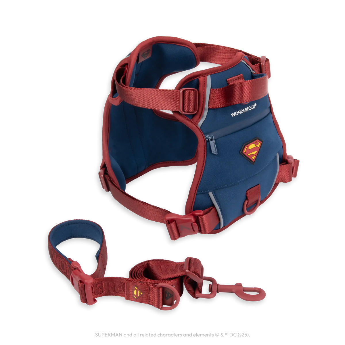 Superman Pet Leash and Harness Bundle