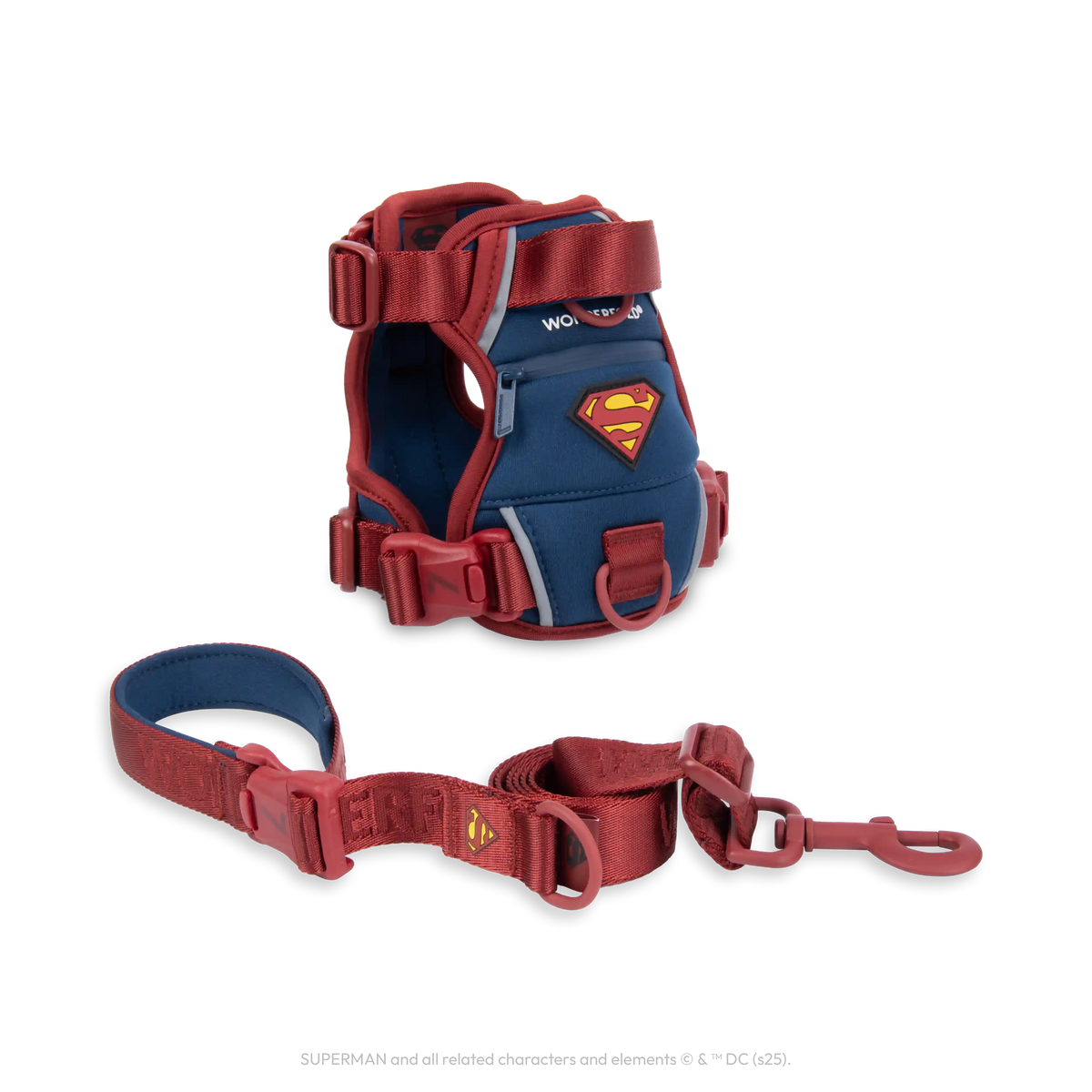 Superman Pet Leash and Harness Bundle