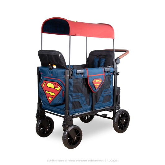Superman W2 Luxe Pro Stroller Wagon (2 Seater)
