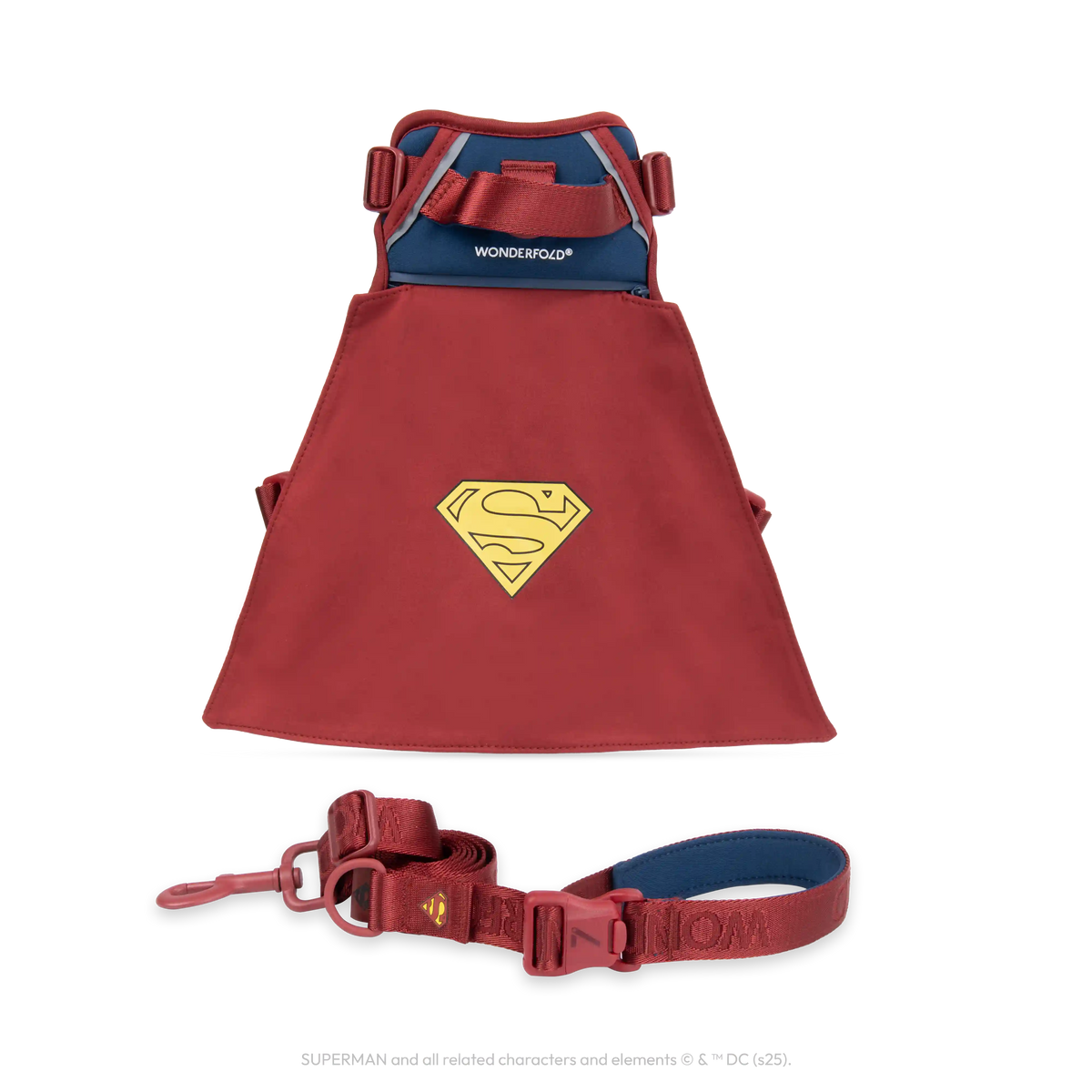 Superman Pet Leash and Harness Bundle
