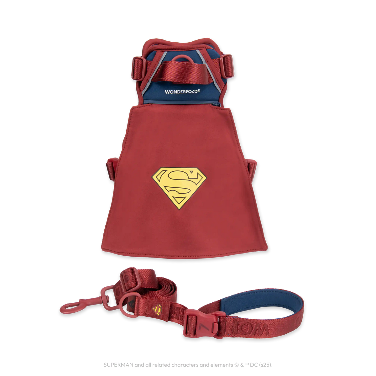 Superman Pet Leash and Harness Bundle