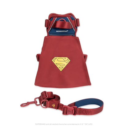 Superman Pet Leash and Harness Bundle