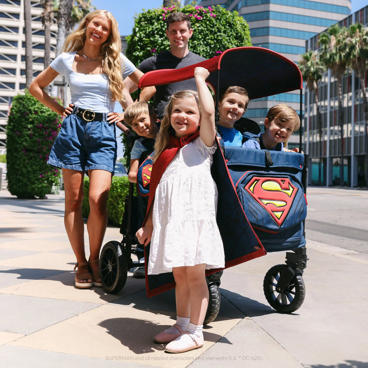 Superman W4 Luxe Pro Stroller Wagon (4-Seater)