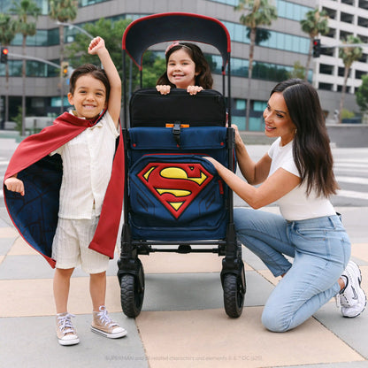 Superman W2 Luxe Pro Stroller Wagon (2 Seater)