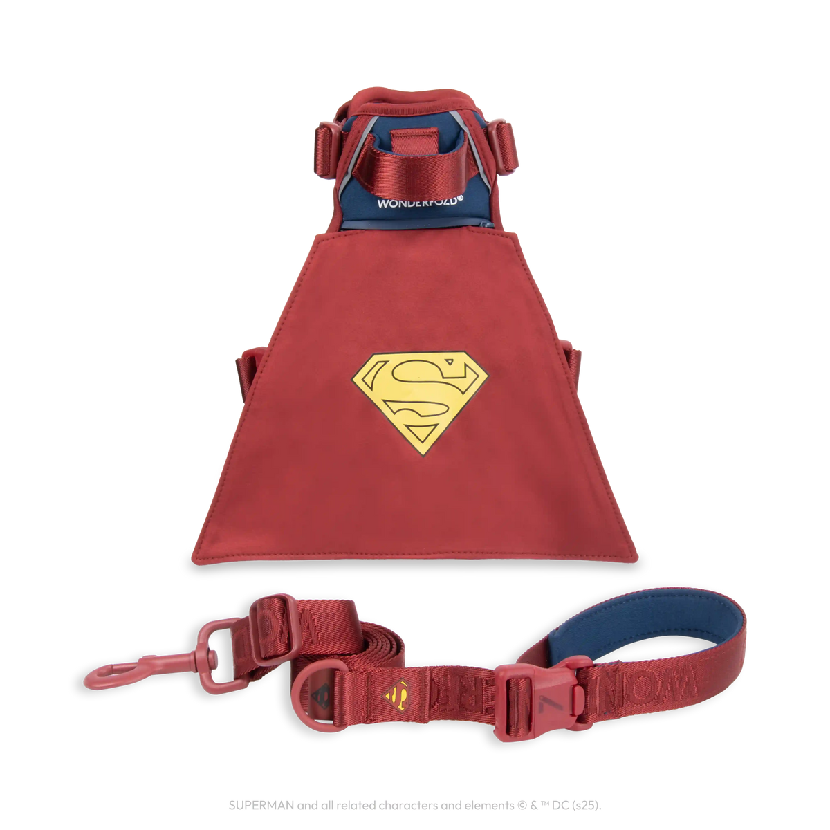 Superman Pet Leash and Harness Bundle