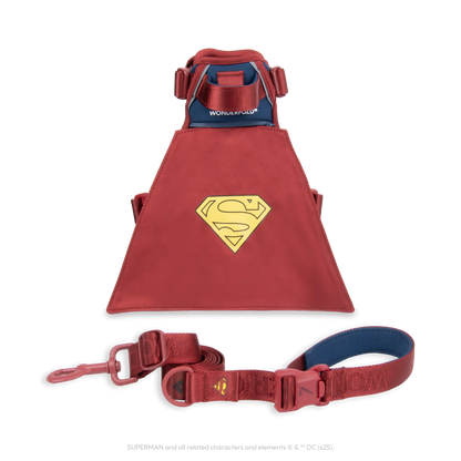 Superman Pet Leash and Harness Bundle