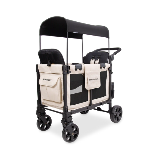 W2 Elite Pro Stroller Wagon (2 Seater) - Sandy Beige