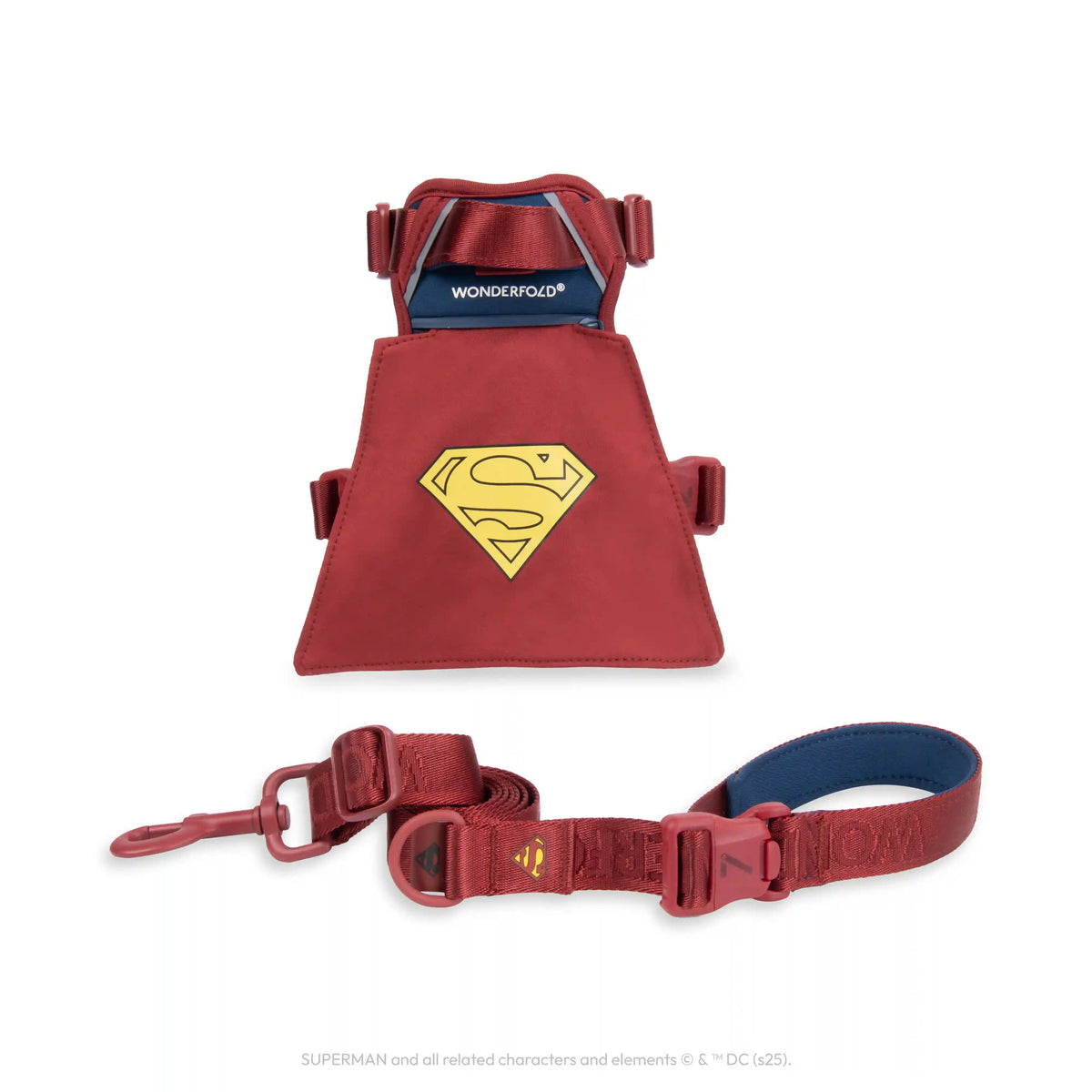 Superman Pet Leash and Harness Bundle