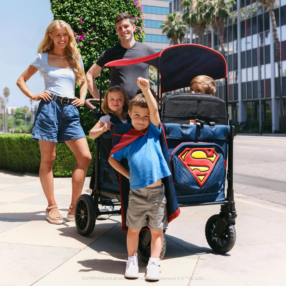 Superman W4 Luxe Pro Stroller Wagon (4-Seater)